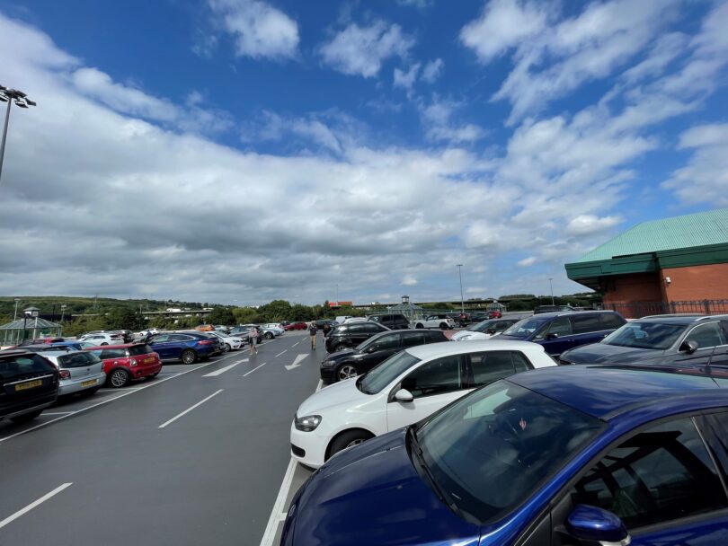 Car park site set up